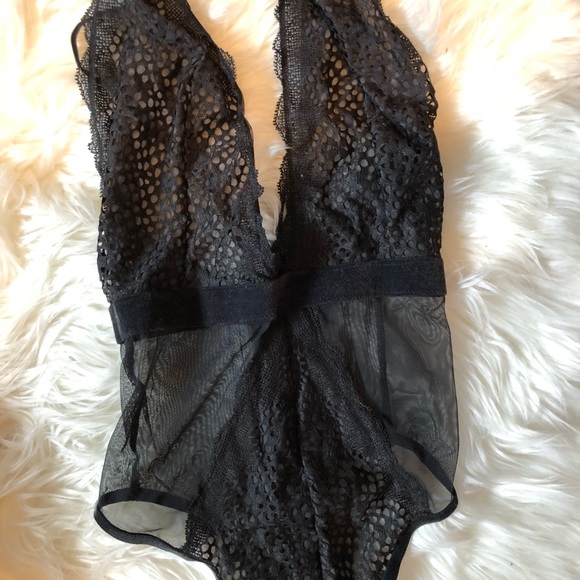 Victoria’s Secret Lace and Mesh High Rise Bodysuit - Picture 2 of 6